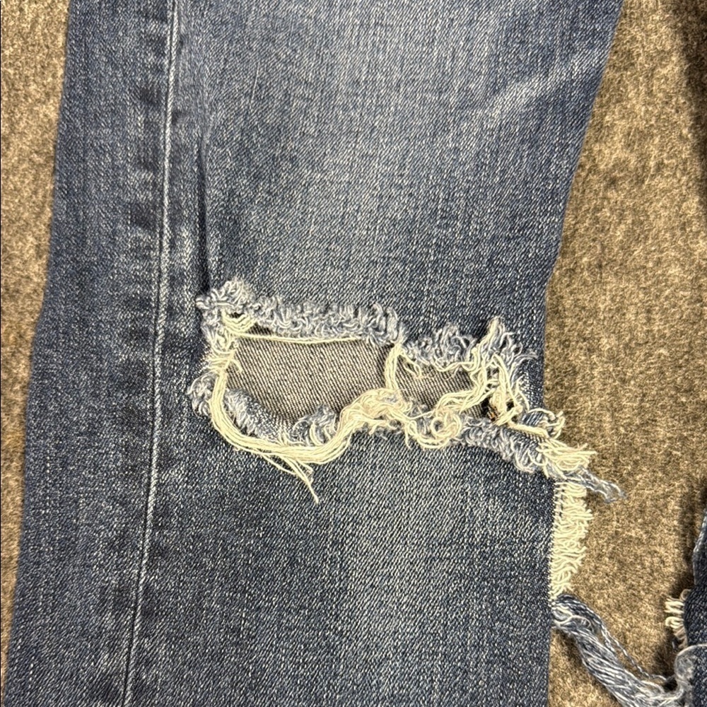 Rag & Bone Blue Skinny Jeans Distressed Casual - Picture 6 of 10